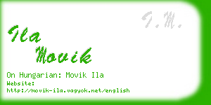 ila movik business card